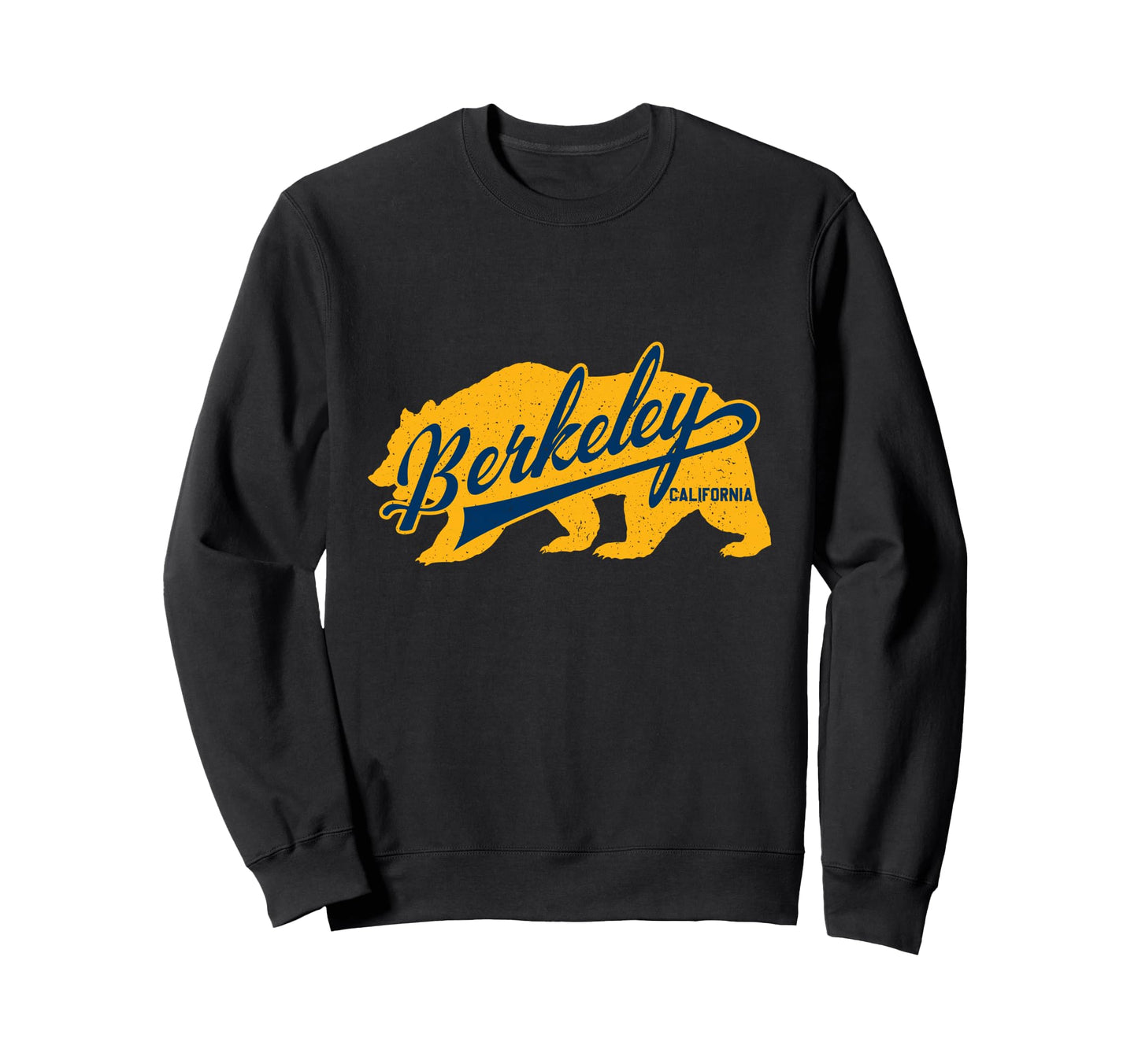 Berkeley Typography Inside Bear Sweatshirt - Unique Graphic Men Women - T-Shirt, Sweatshirt, Hoodie