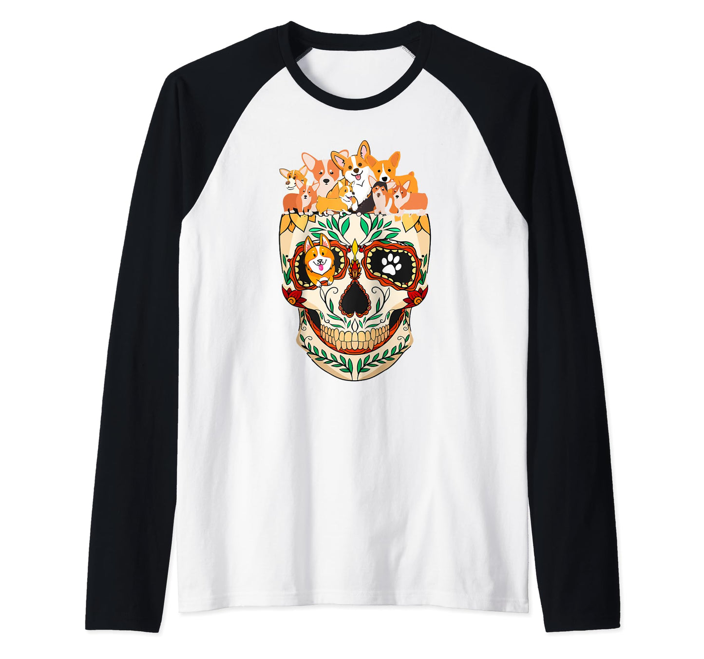 Corgi Skull Skeleton Dog Gift Hoodie - Casual Everyday Wear for Adults - T-Shirt, Sweatshirt, Hoodie