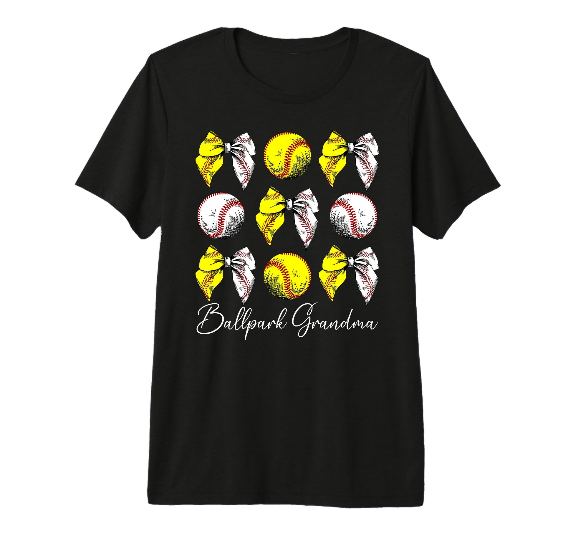 Ballpark Grandma Coquette Softball T-Shirt - Aesthetic Graphic Unisex - T-Shirt, Sweatshirt, Hoodie