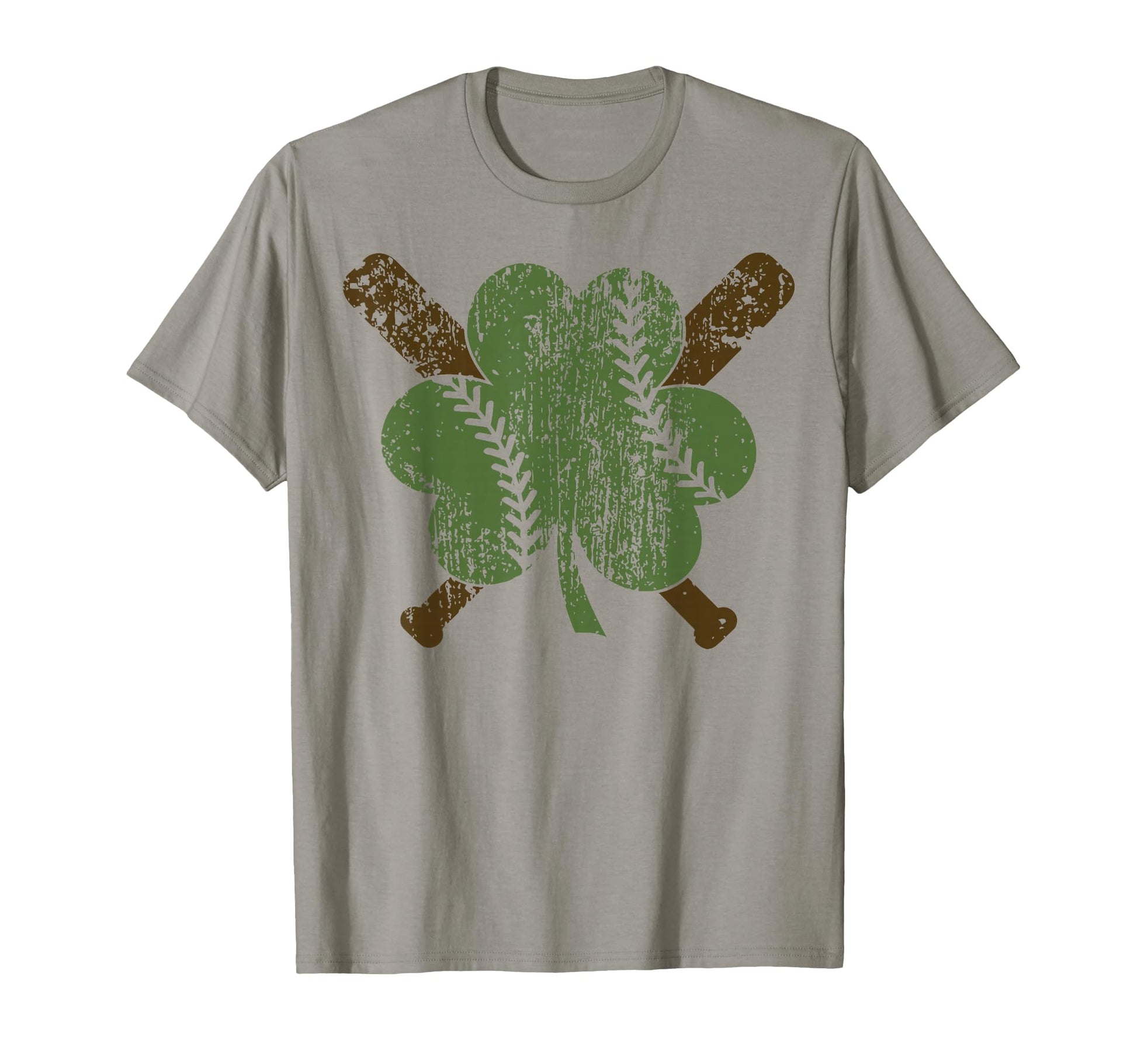 Baseball St Patricks Day Shamrock Green T-Shirt - Custom Art Print Unisex - T-Shirt, Sweatshirt, Hoodie