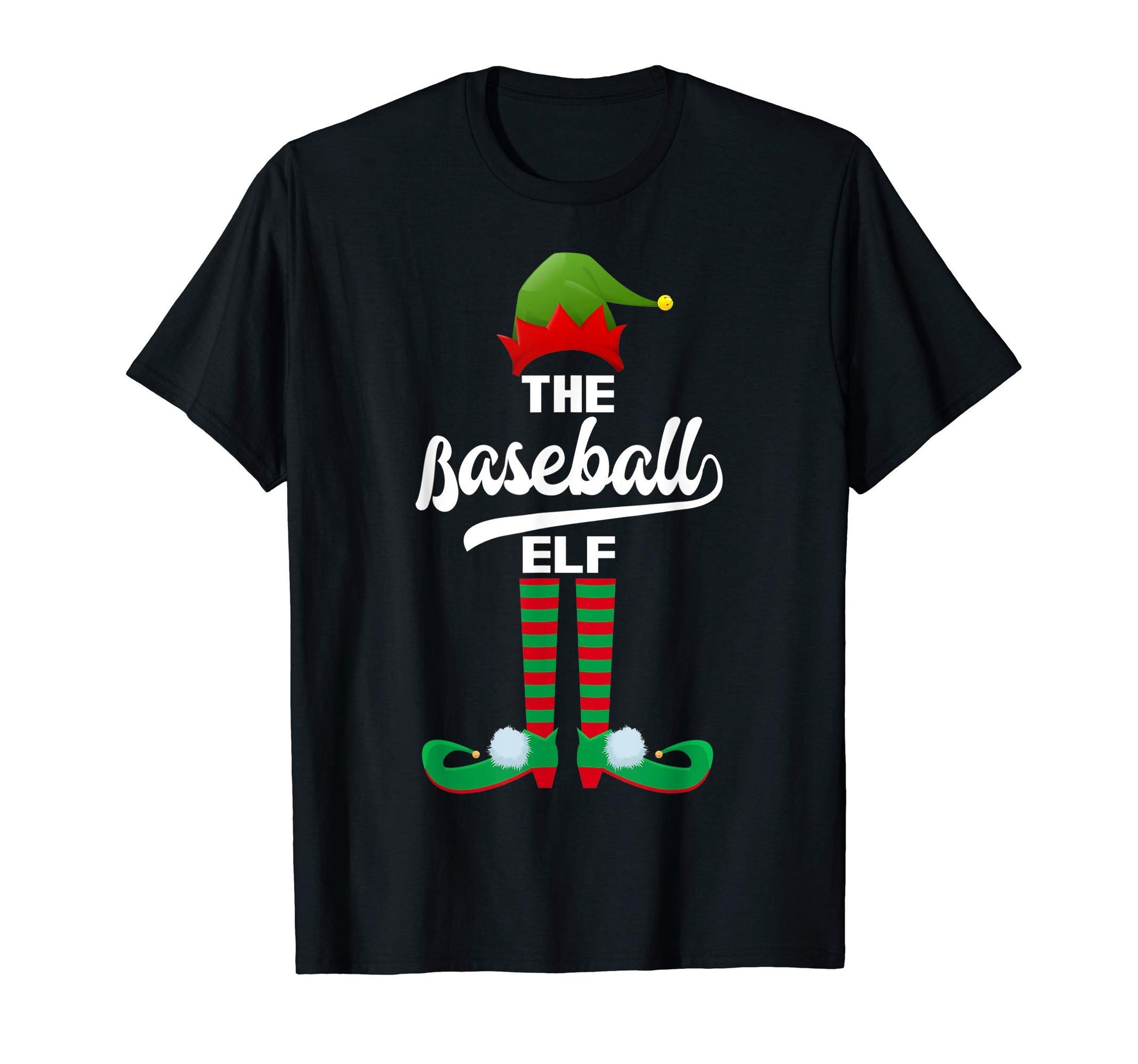 Baseball Elf Matching Family Group Party T-Shirt - Novelty Apparel Unisex - T-Shirt, Sweatshirt, Hoodie
