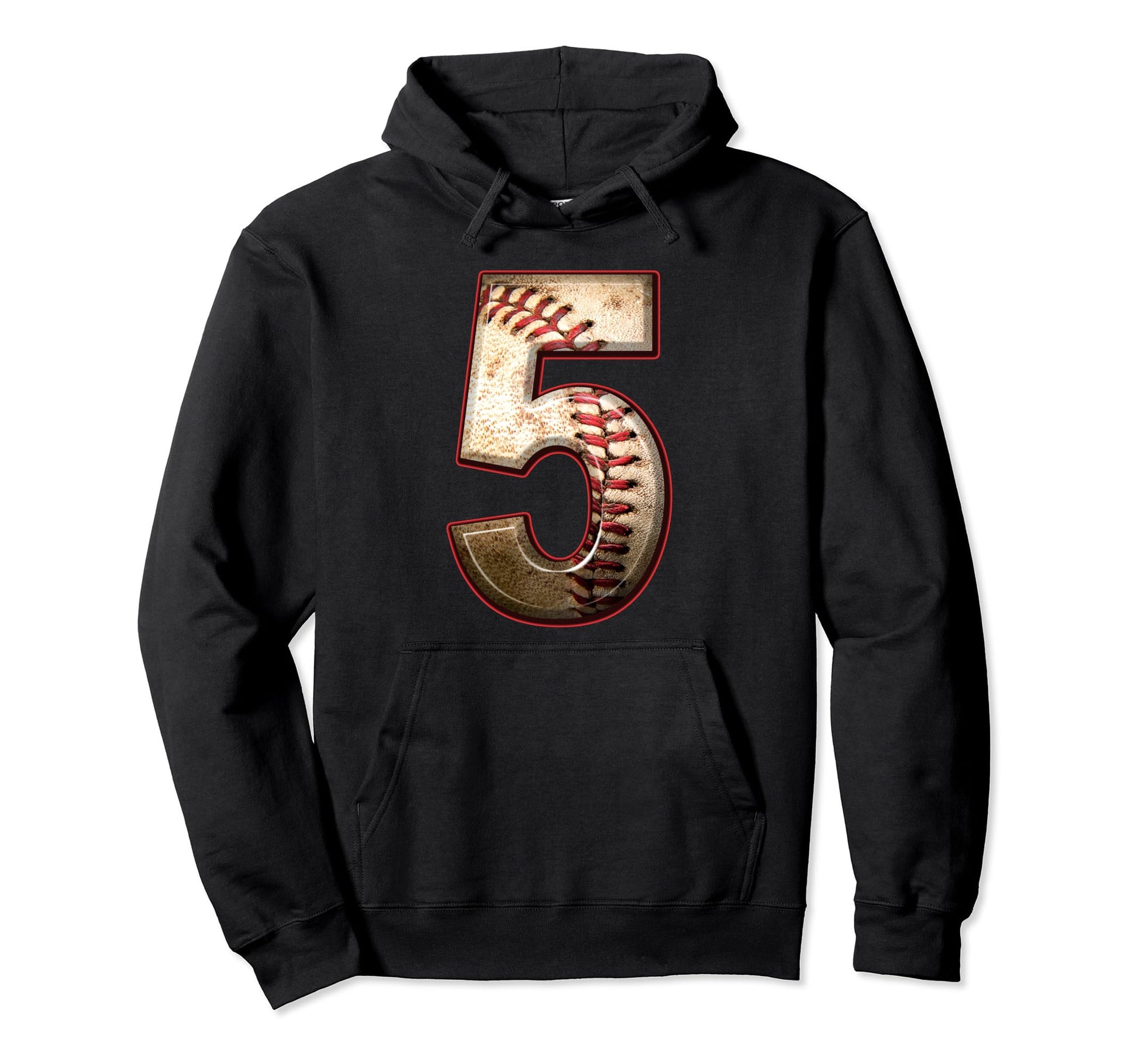 Baseball Birthday Five 5 Years Old 5Th Bday Hoodie - Trendy Graphic Unisex - T-Shirt, Sweatshirt, Hoodie