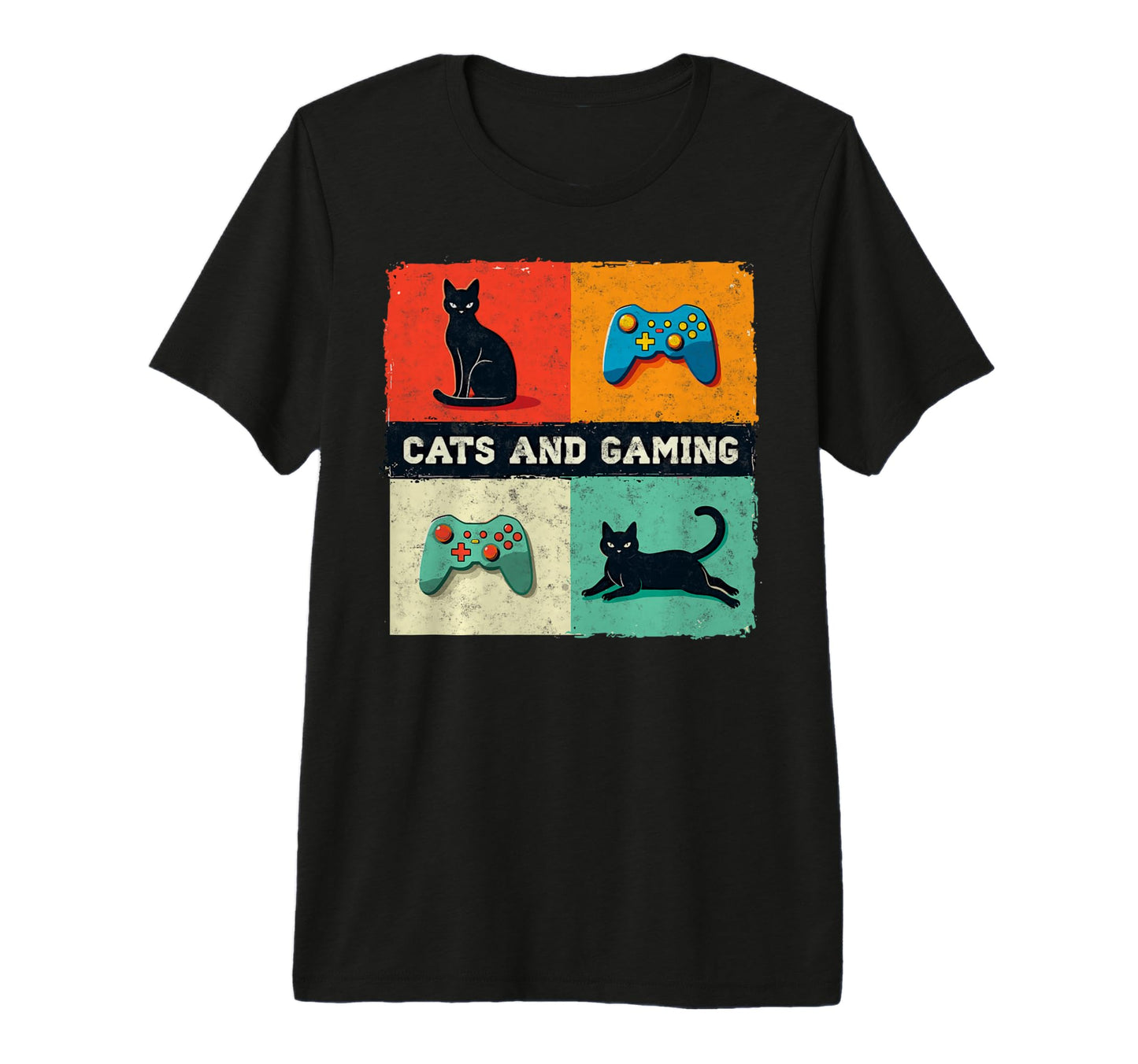 Games Gamer Cats And Gaming Cat Video T-Shirt - Streetwear Style Men Women - T-Shirt, Sweatshirt, Hoodie
