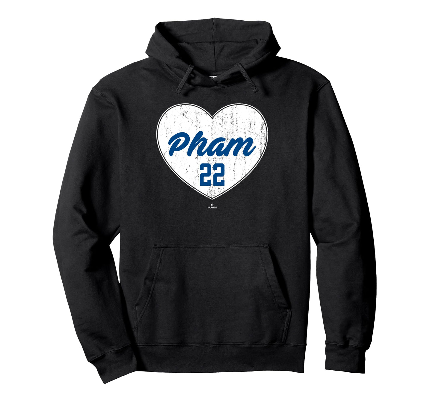 Distressed Heart Tommy Pham Kansas Hoodie - Minimalist Print for Adults - T-Shirt, Sweatshirt, Hoodie