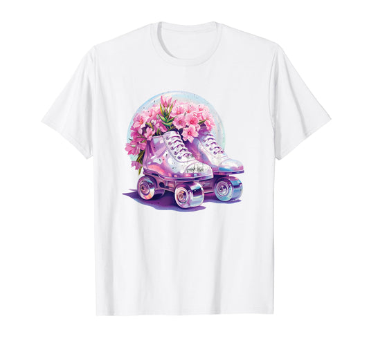 Aesthetic Vaporwave Teens Roller Skate T-Shirt - Graphic Print Unisex - T-Shirt, Sweatshirt, Hoodie