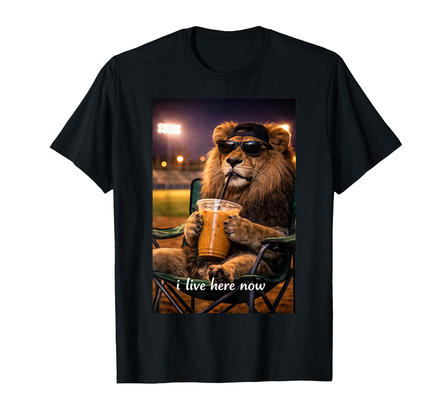 Funny Lion Ballfield Baseball Field I T-Shirt - Novelty Apparel Men Women - T-Shirt, Sweatshirt, Hoodie