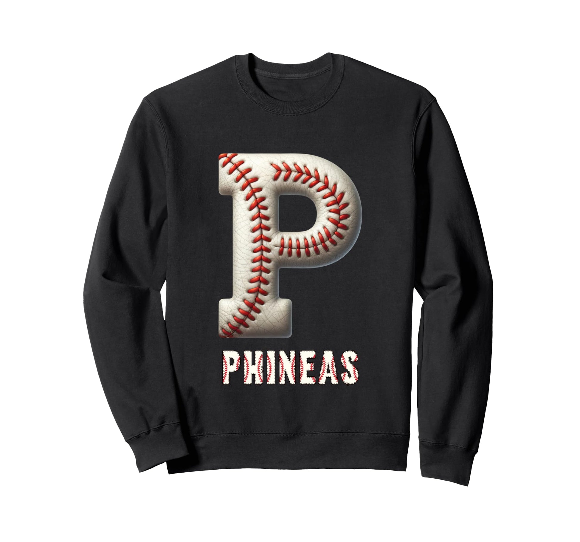 Baseball Home Run Kjell Initial Sweatshirt - Casual Everyday Wear Unisex - T-Shirt, Sweatshirt, Hoodie