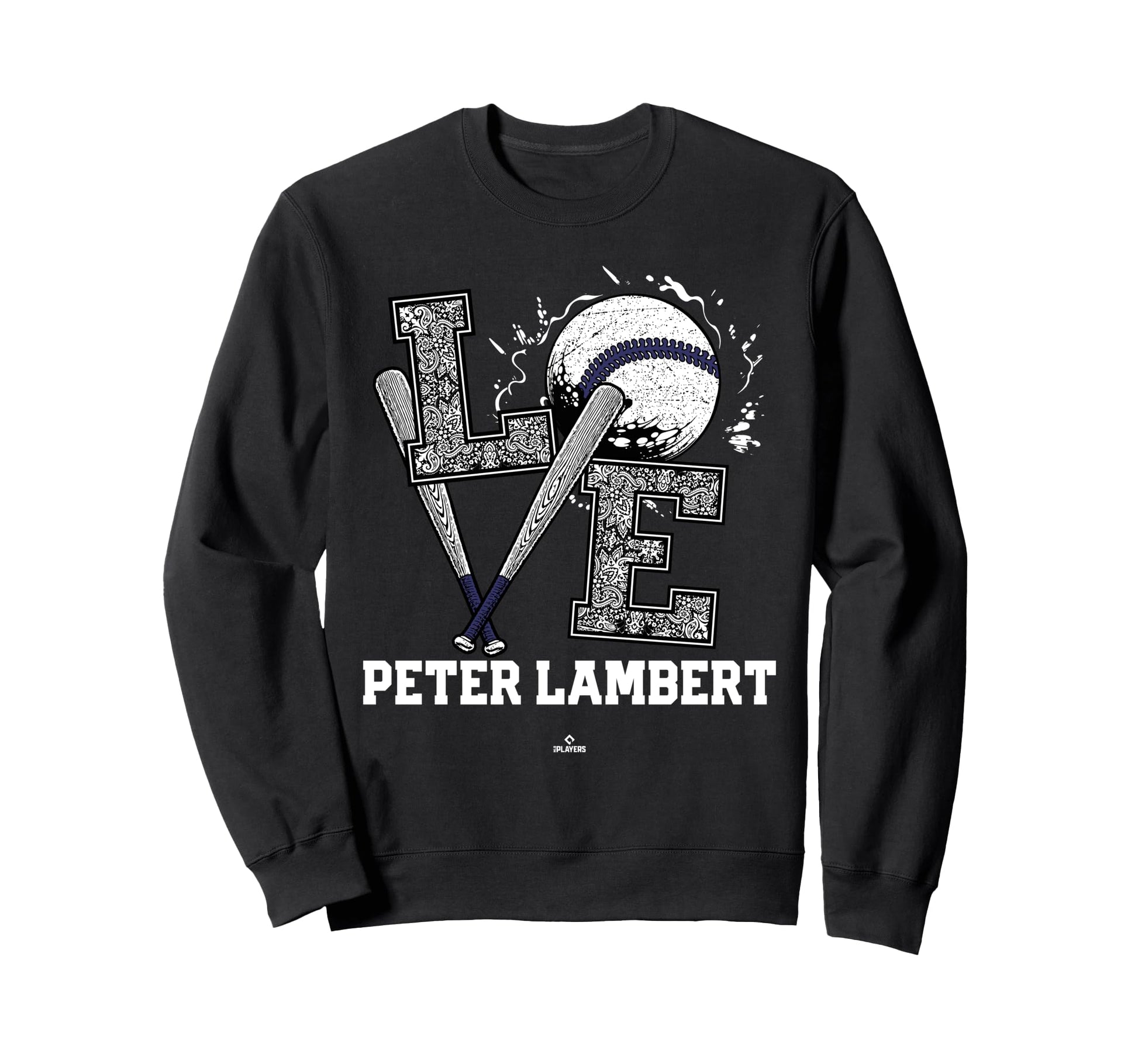 Distressed Baseball Love Peter Sweatshirt - Trendy Graphic Men Women - T-Shirt, Sweatshirt, Hoodie