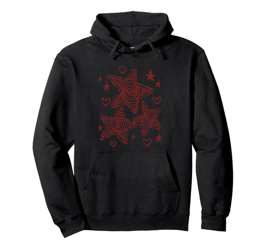 90S Y2K Star Trio Starry Sky Hoodie - Streetwear Style Unisex - T-Shirt, Sweatshirt, Hoodie