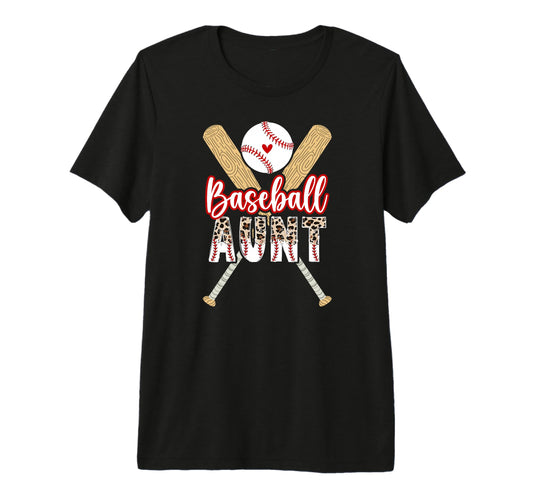 Baseball Aunt Baseball Player Auntie T-Shirt - Novelty Apparel Unisex - T-Shirt, Sweatshirt, Hoodie