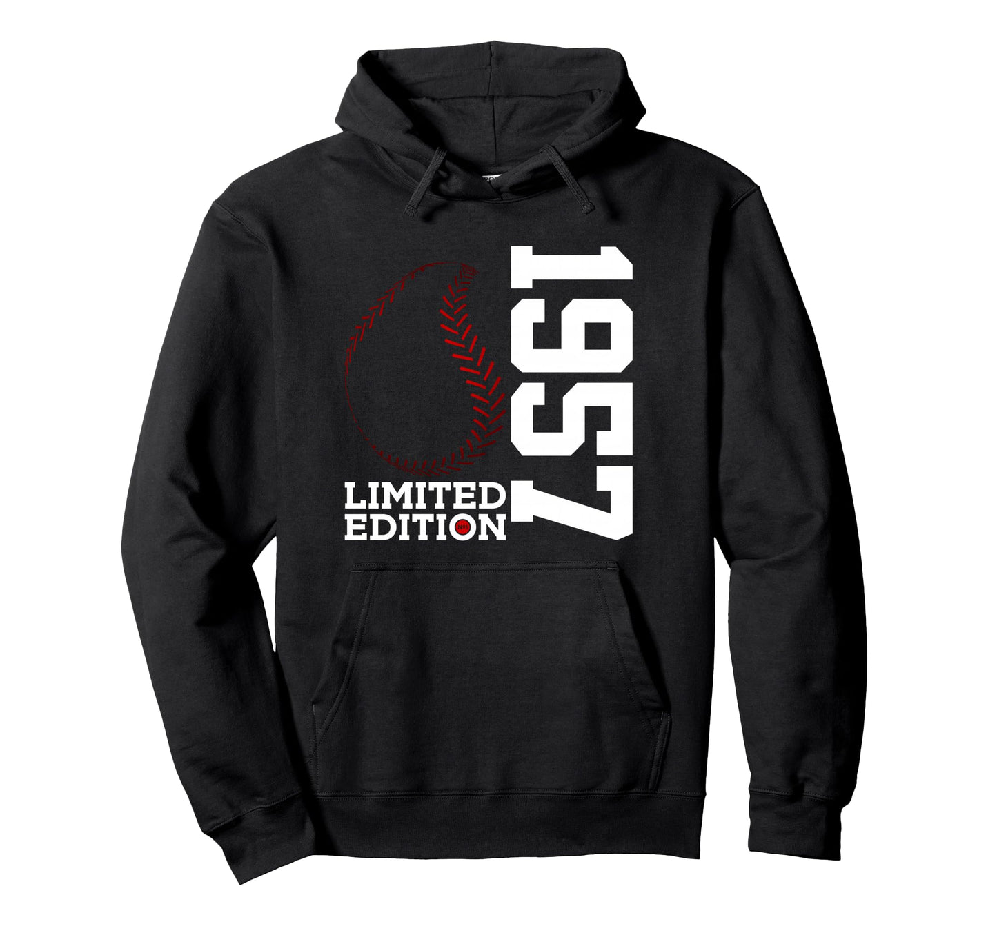 69Th Birthday Baseball 1957 Hoodie - Casual Everyday Wear for Adults - T-Shirt, Sweatshirt, Hoodie