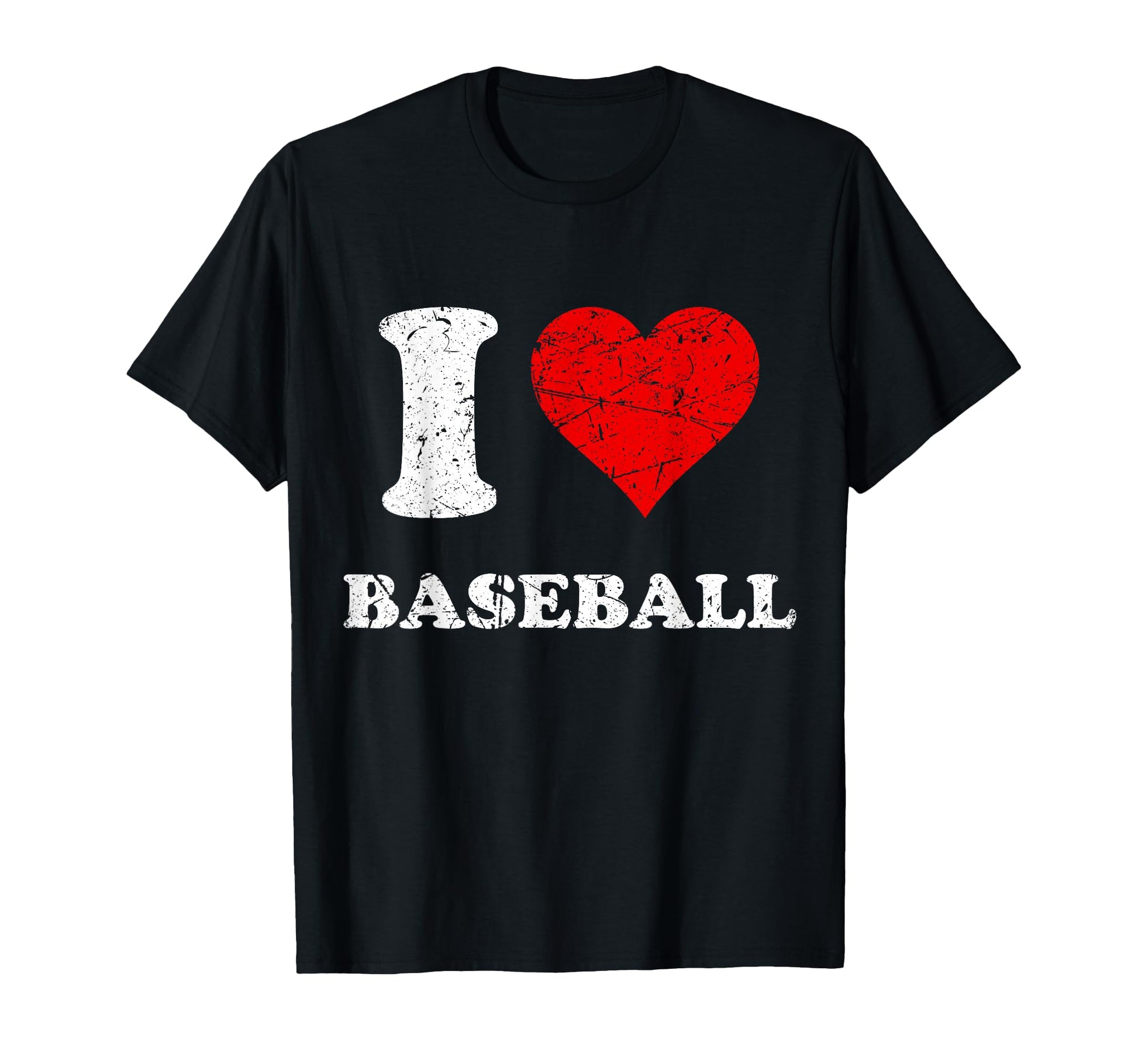 Distressed Grunge Worn Out I Love T-Shirt - Graphic Print for Adults - T-Shirt, Sweatshirt, Hoodie