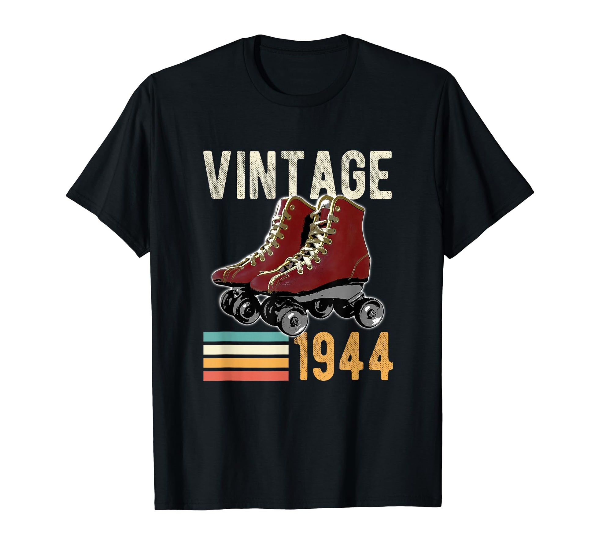 Funny 1944 Roller Skate 79Th T-Shirt - Casual Everyday Wear for Adults - T-Shirt, Sweatshirt, Hoodie