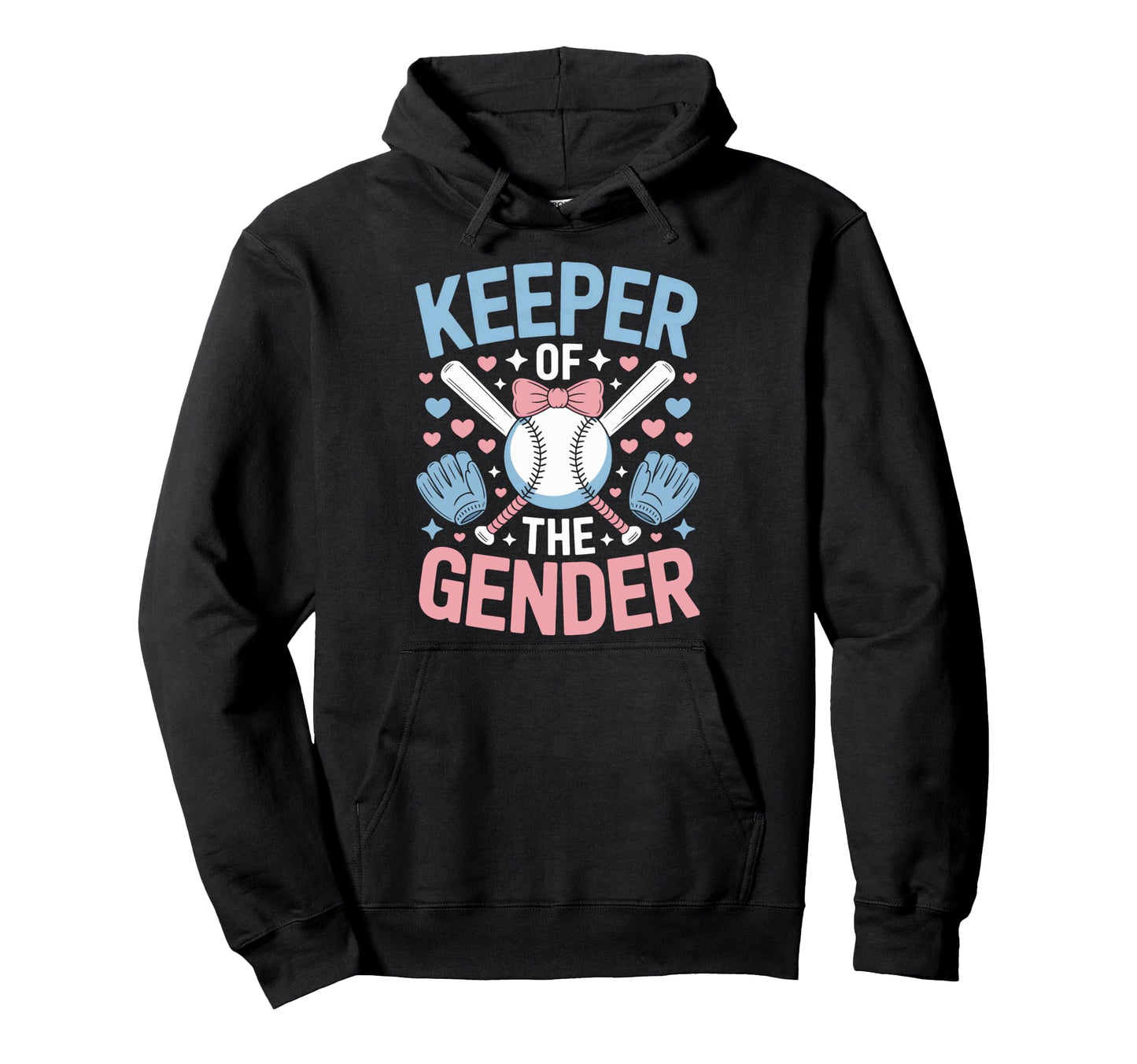 Keeper Gender Baseball Reveal Party Hoodie - Aesthetic Graphic Men Women - T-Shirt, Sweatshirt, Hoodie