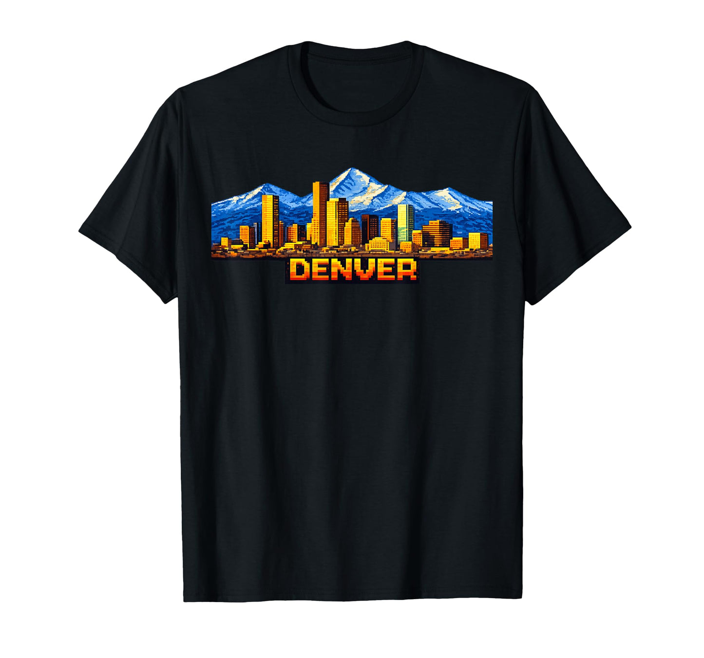 Denver 8 Bit Video Arcade Gamer Gaming 80S T-Shirt - Graphic Print Unisex - T-Shirt, Sweatshirt, Hoodie