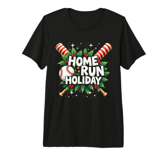 Baseball Homerun Holiday Baseball T-Shirt - Fun Novelty Design for Adults - T-Shirt, Sweatshirt, Hoodie