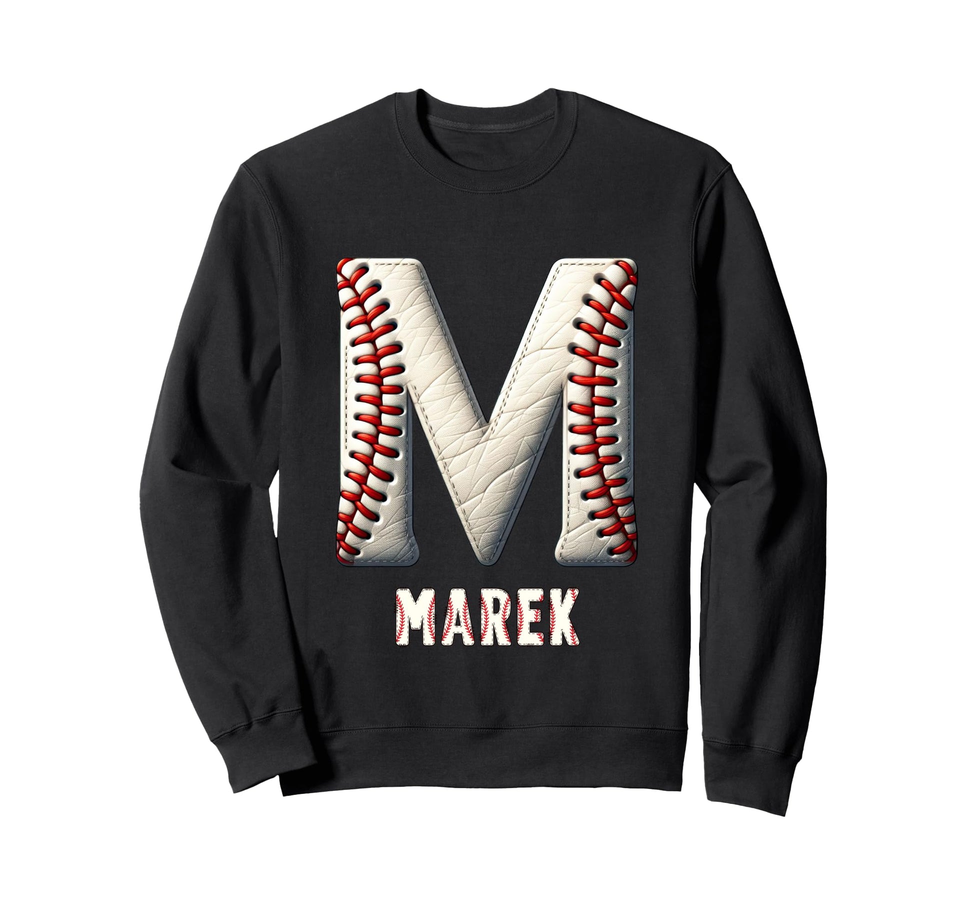 Baseball Home Run Viktor Initial Sweatshirt - Custom Art Print for Adults - T-Shirt, Sweatshirt, Hoodie