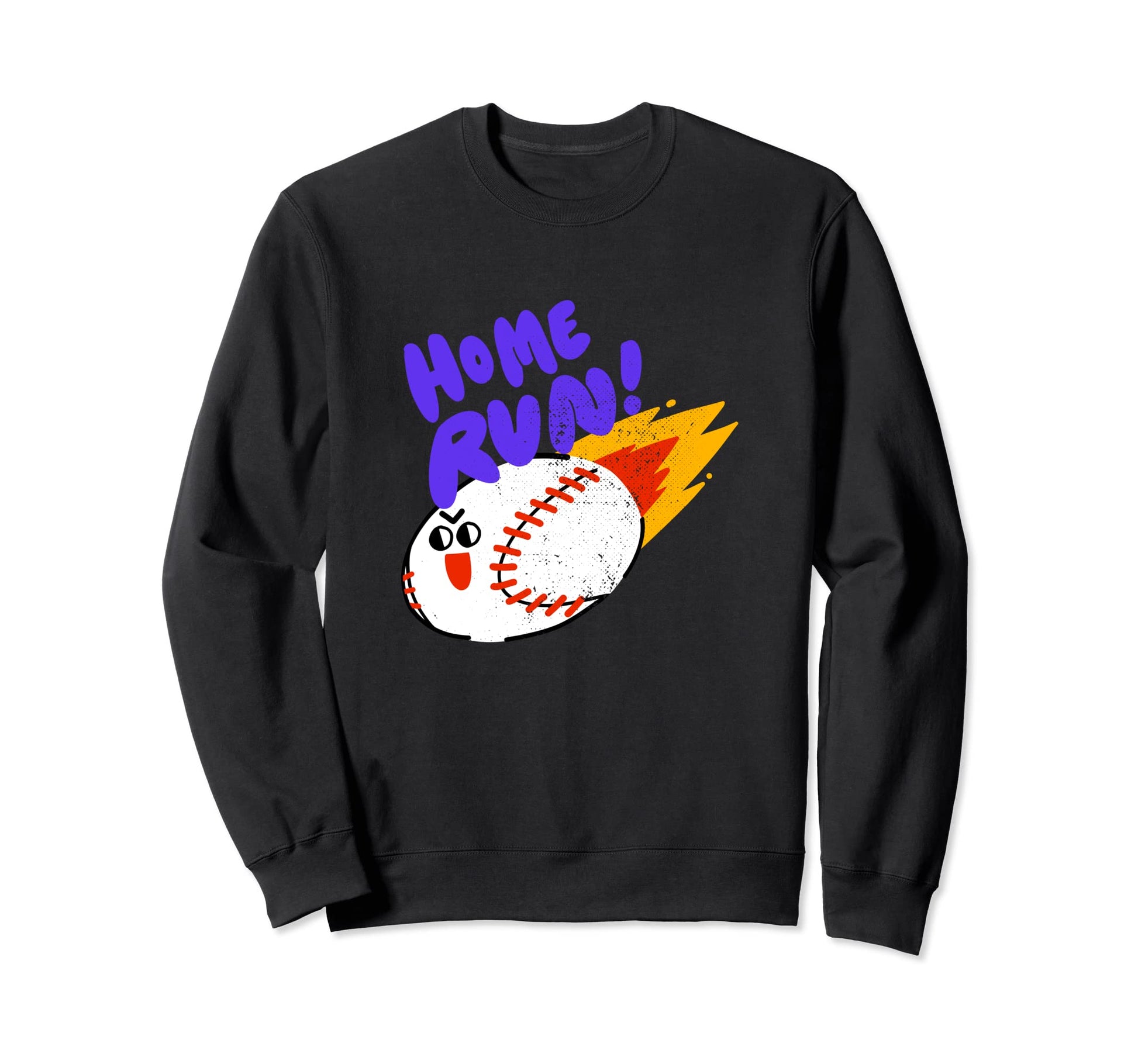 Funny Home Run Baseball Ball Sweatshirt - Minimalist Print Men Women - T-Shirt, Sweatshirt, Hoodie