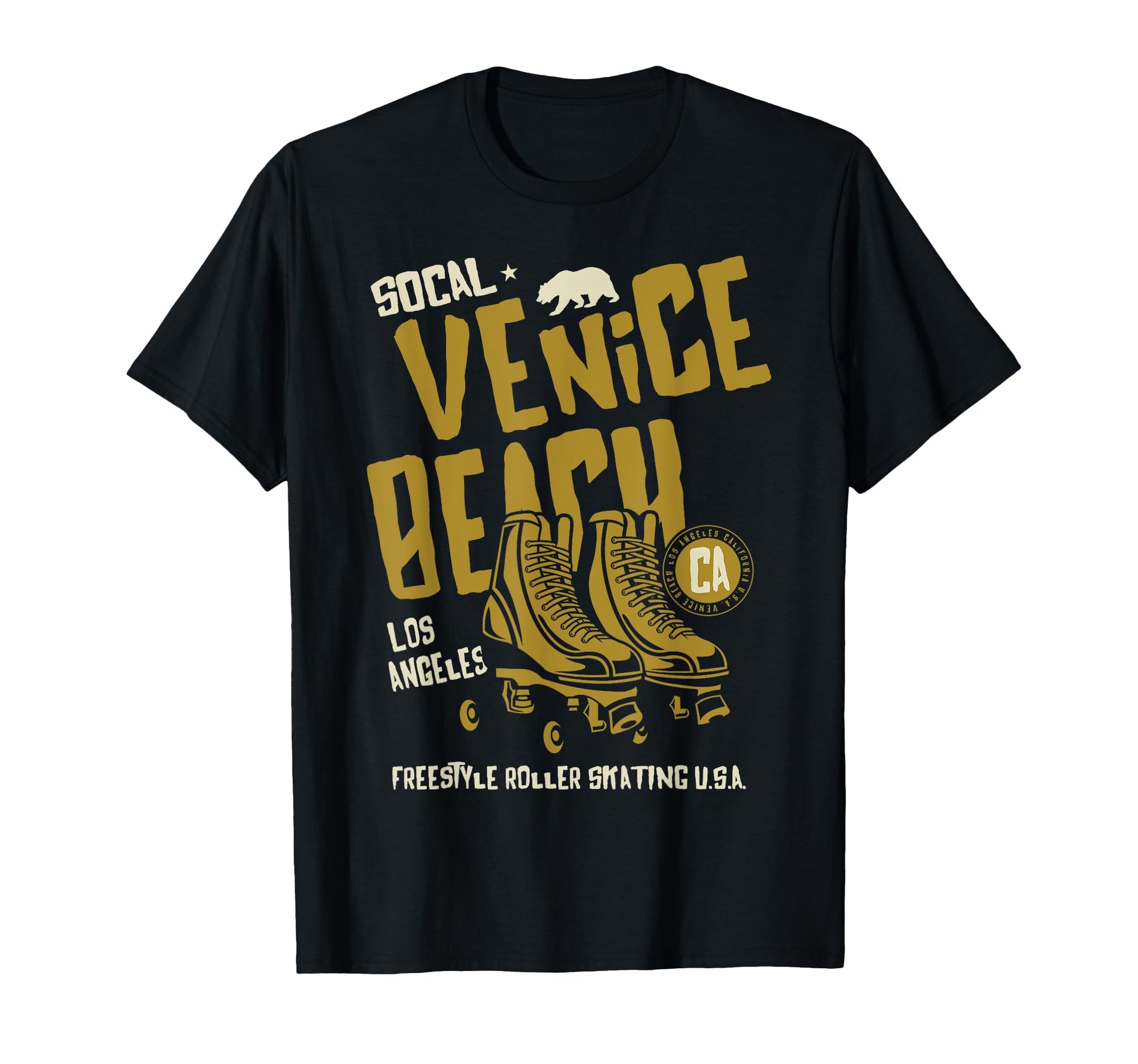 Venice Beach California Roller Skate T-Shirt - Graphic Print for Adults - T-Shirt, Sweatshirt, Hoodie