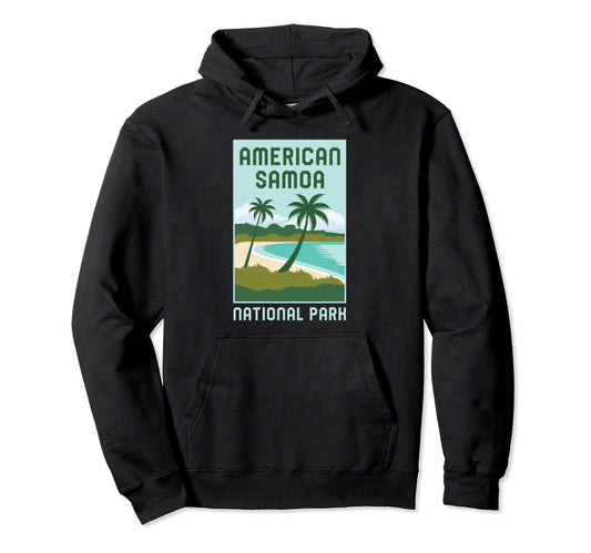 American Samoa National Park Island Hoodie - Minimalist Print Men Women - T-Shirt, Sweatshirt, Hoodie