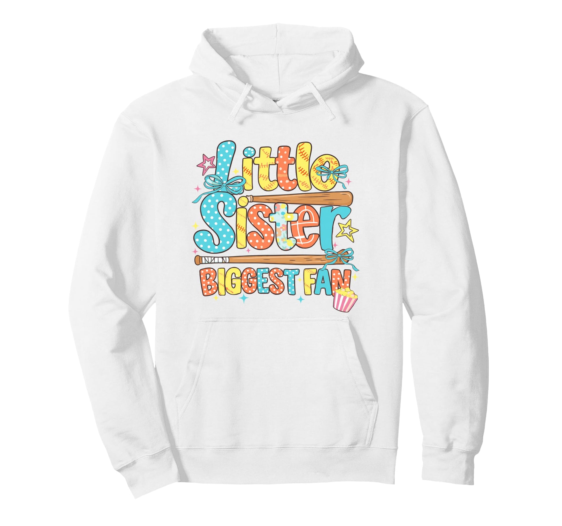 Funny Little Sister Biggest Fan Hoodie - Casual Everyday Wear Men Women - T-Shirt, Sweatshirt, Hoodie