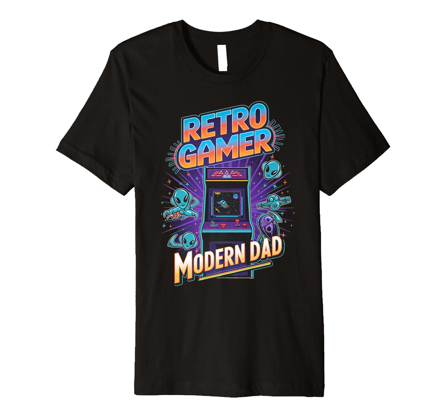 Gamer Modern Dad Arcade Gamer T-Shirt - Casual Everyday Wear for Adults - T-Shirt, Sweatshirt, Hoodie
