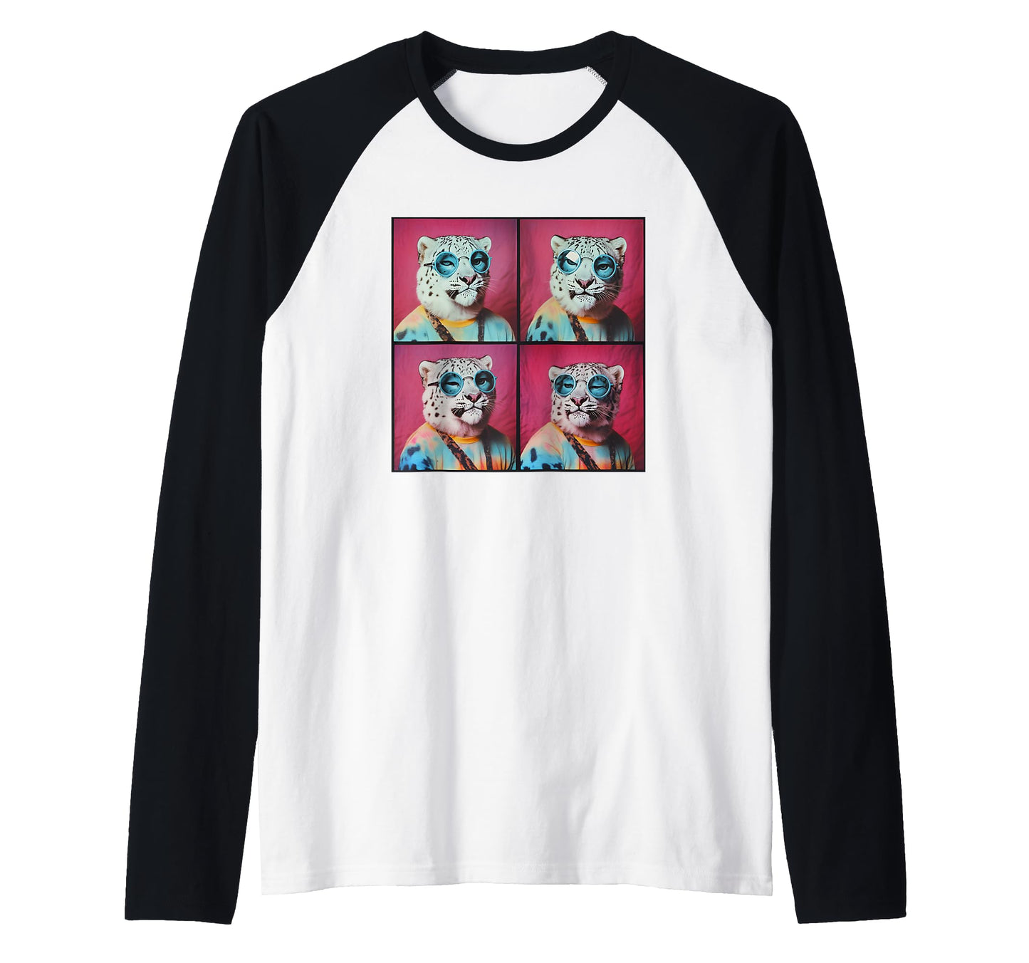 Snow Leopard Sunglasses Sweatshirt - Unique Graphic for Adults - T-Shirt, Sweatshirt, Hoodie