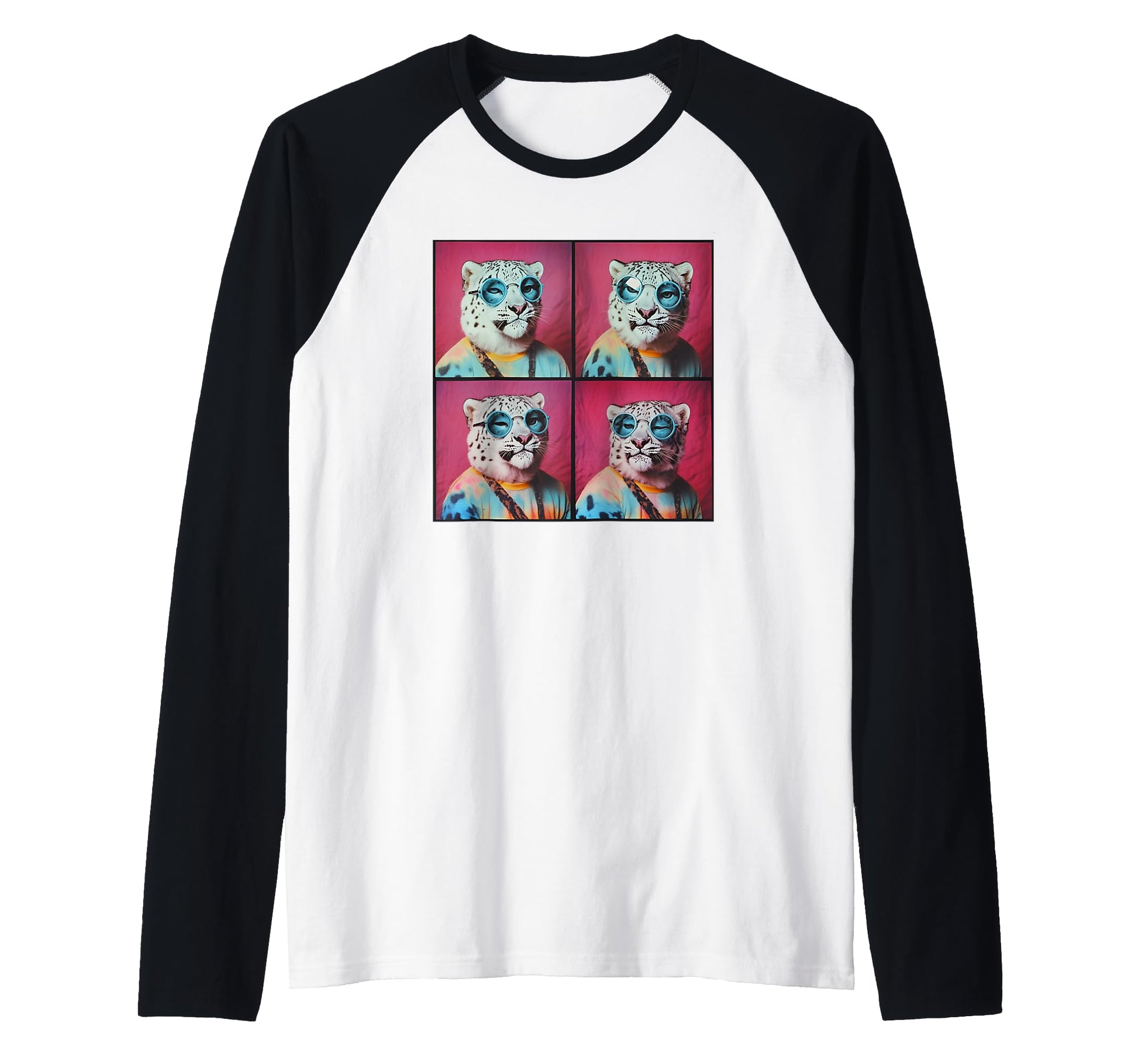 Snow Leopard Sunglasses Sweatshirt - Unique Graphic for Adults - T-Shirt, Sweatshirt, Hoodie