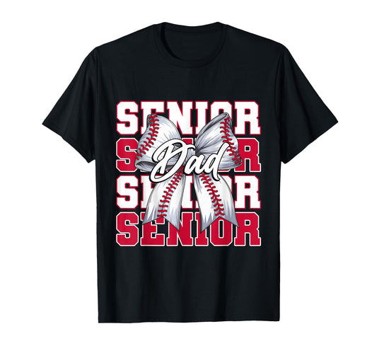 Baseball Dad Senior 2026 Coquette T-Shirt - Fun Novelty Design Men Women - T-Shirt, Sweatshirt, Hoodie