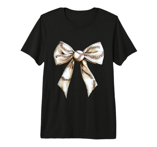 Baseball Coquette Bow Baseball Game Tri T-Shirt - Trendy Graphic Unisex - T-Shirt, Sweatshirt, Hoodie