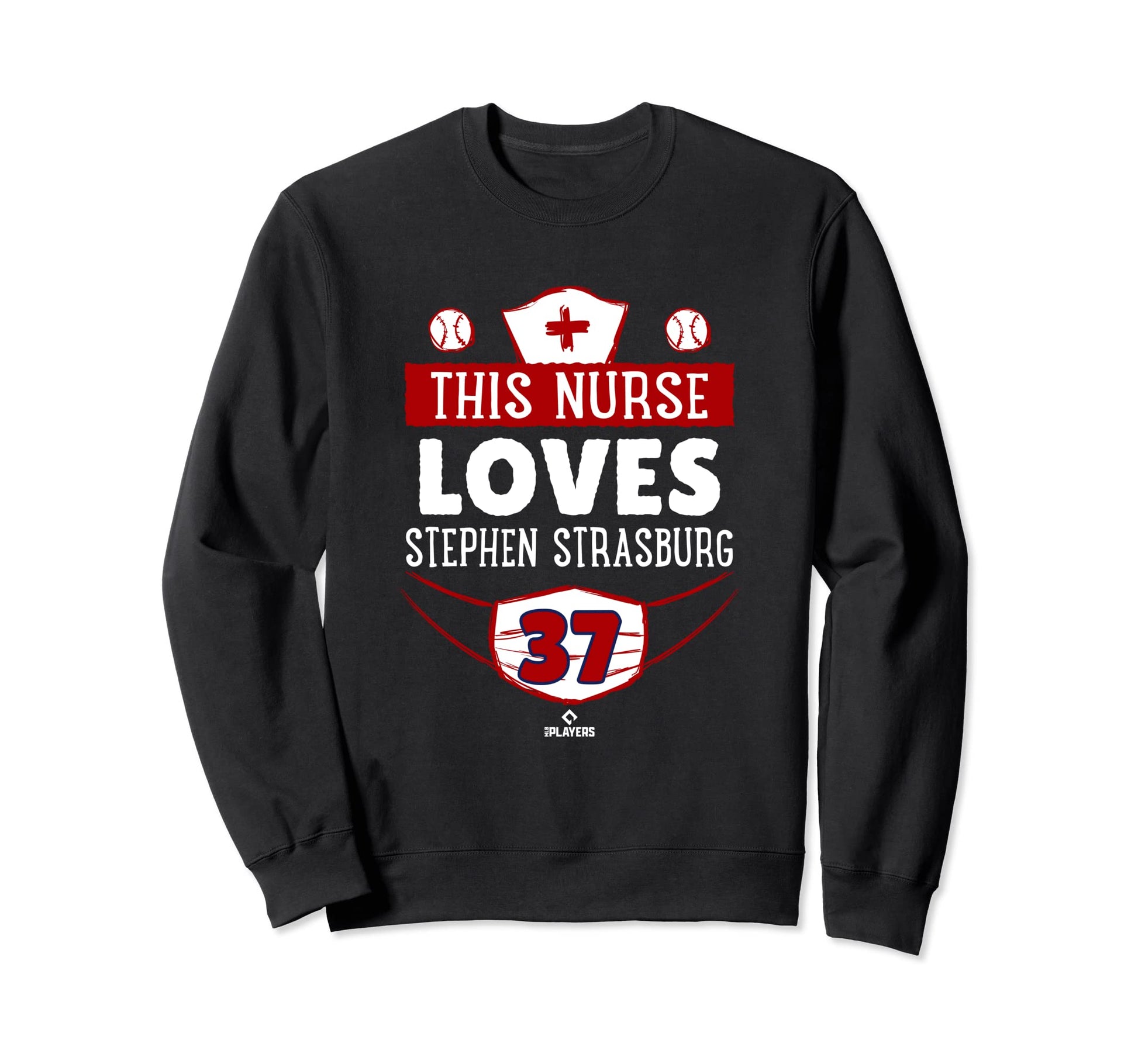 This Nurse Loves Stephen Strasburg Sweatshirt - Custom Art Print Men Women - T-Shirt, Sweatshirt, Hoodie