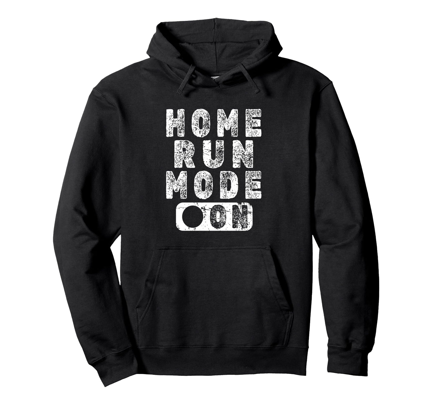 Home Run Mode Fun Baseball Homerun Hoodie - Custom Art Print Unisex - T-Shirt, Sweatshirt, Hoodie