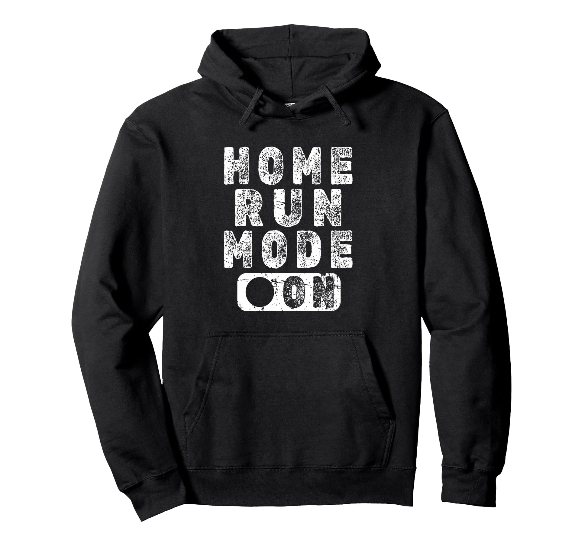 Home Run Mode Fun Baseball Homerun Hoodie - Custom Art Print Unisex - T-Shirt, Sweatshirt, Hoodie