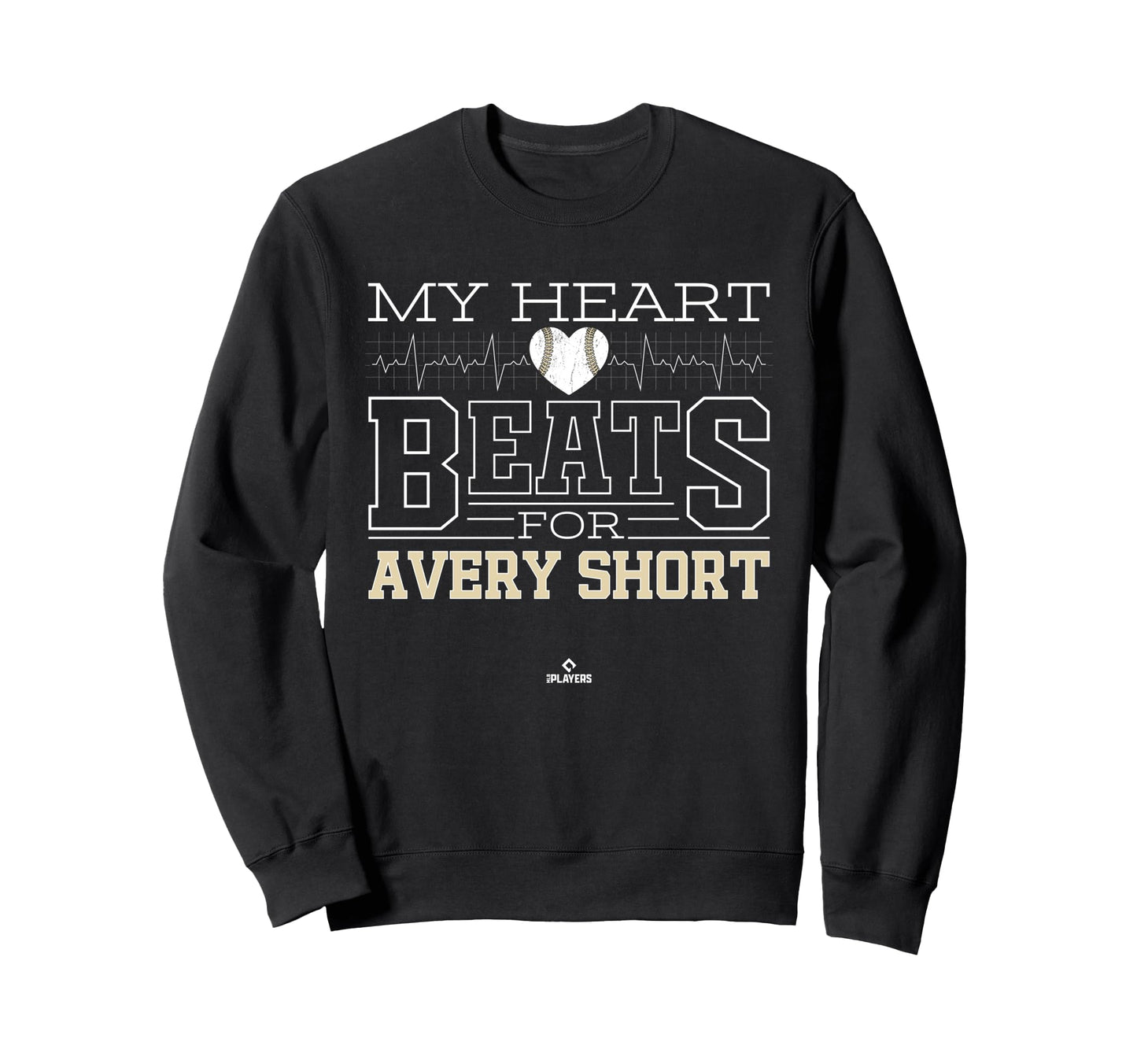 My Heart Beats Avery Short Sweatshirt - Minimalist Print for Adults - T-Shirt, Sweatshirt, Hoodie