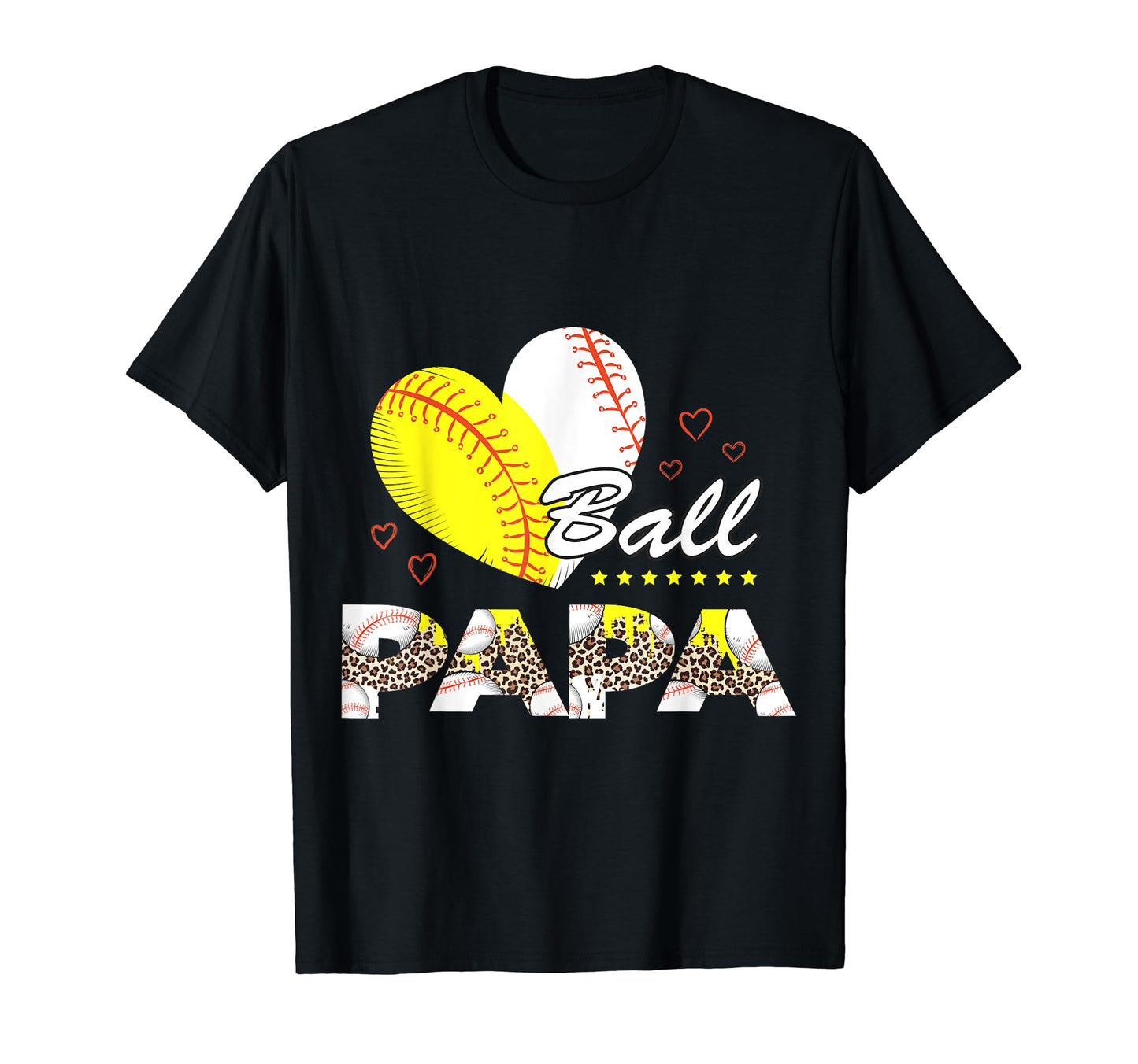 Papa Both Baseball Softball Mothers Day T-Shirt - Trendy Graphic Men Women - T-Shirt, Sweatshirt, Hoodie