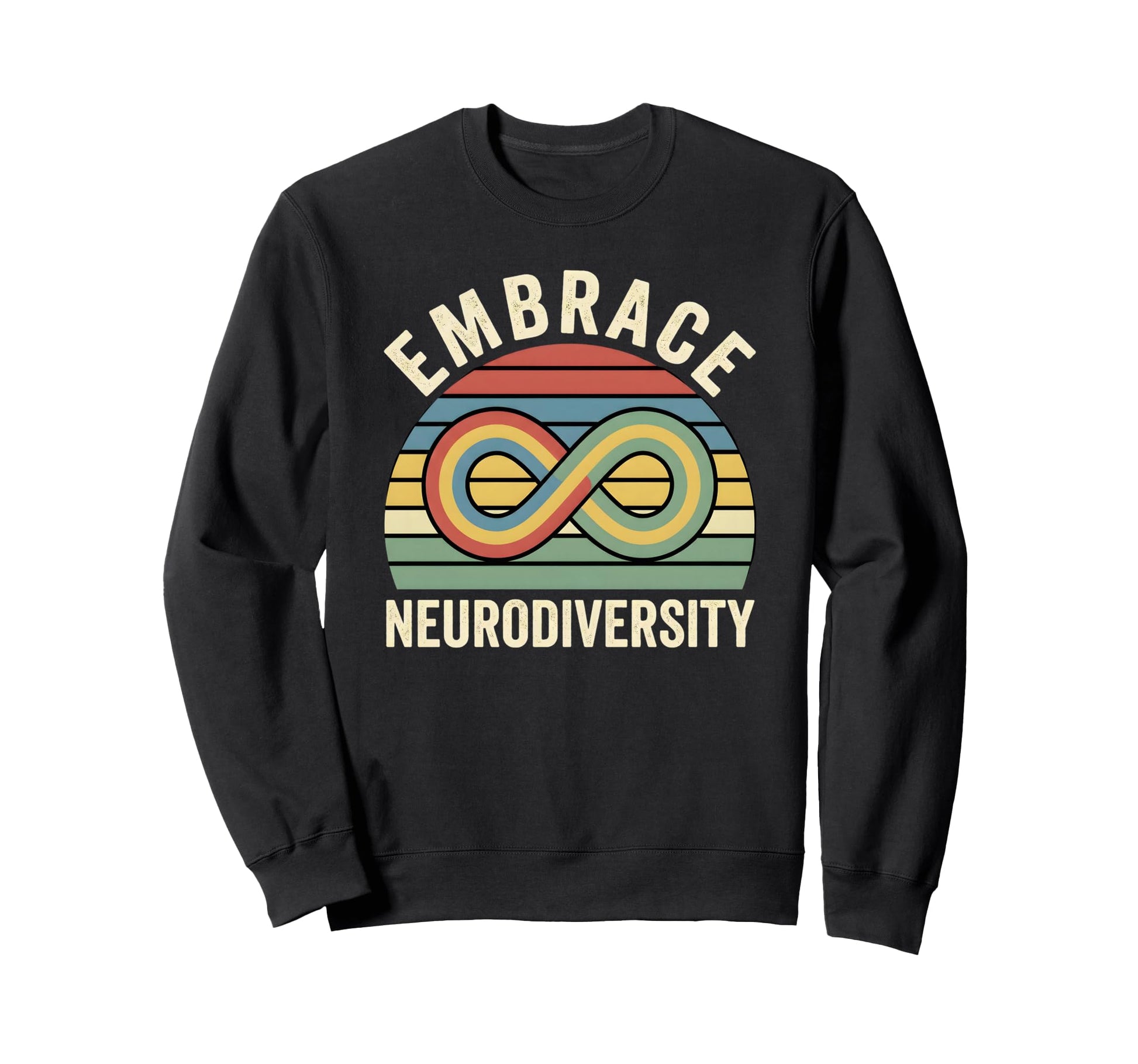 Embrace Neurodiversity Sunset Autism Sweatshirt - Unique Graphic Men Women - T-Shirt, Sweatshirt, Hoodie