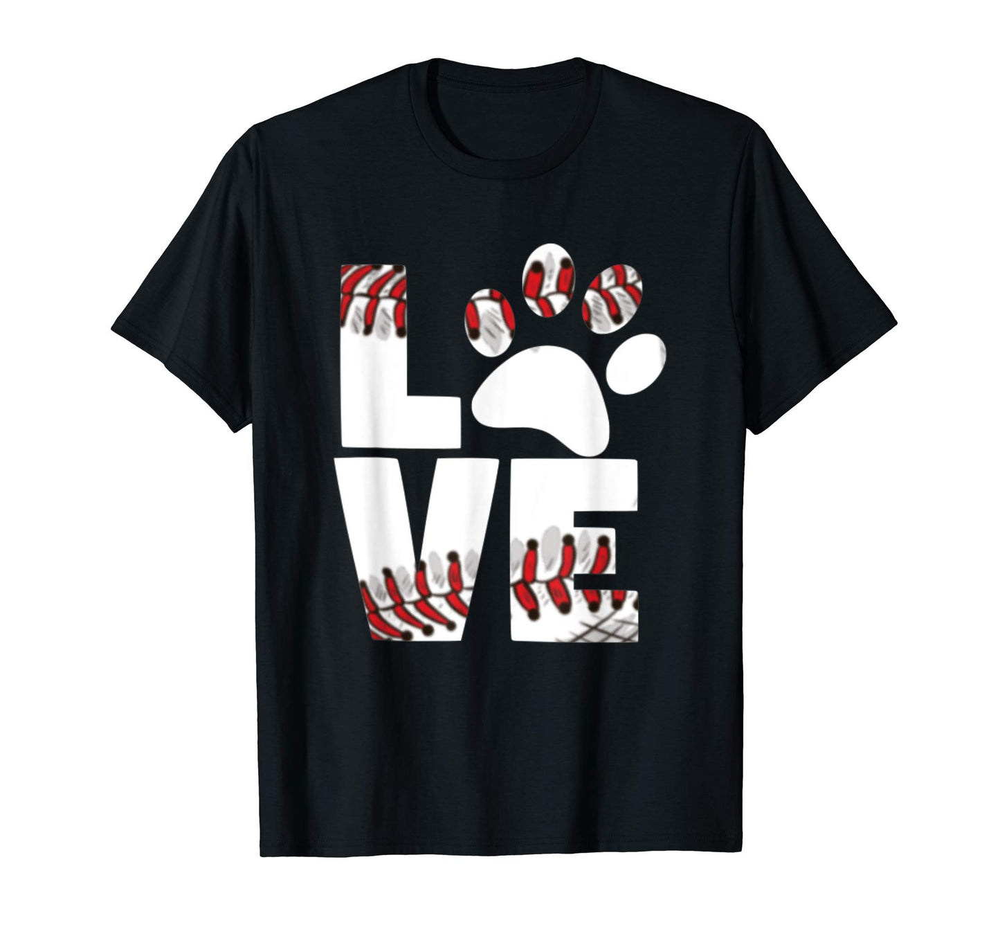 Love Baseball Funny Dog T-Shirt - Unique Graphic for Adults - T-Shirt, Sweatshirt, Hoodie