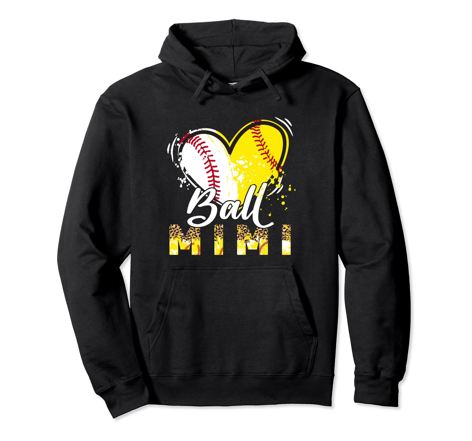 Mimi Both Baseball Softball Sport Hoodie - Minimalist Print for Adults - T-Shirt, Sweatshirt, Hoodie