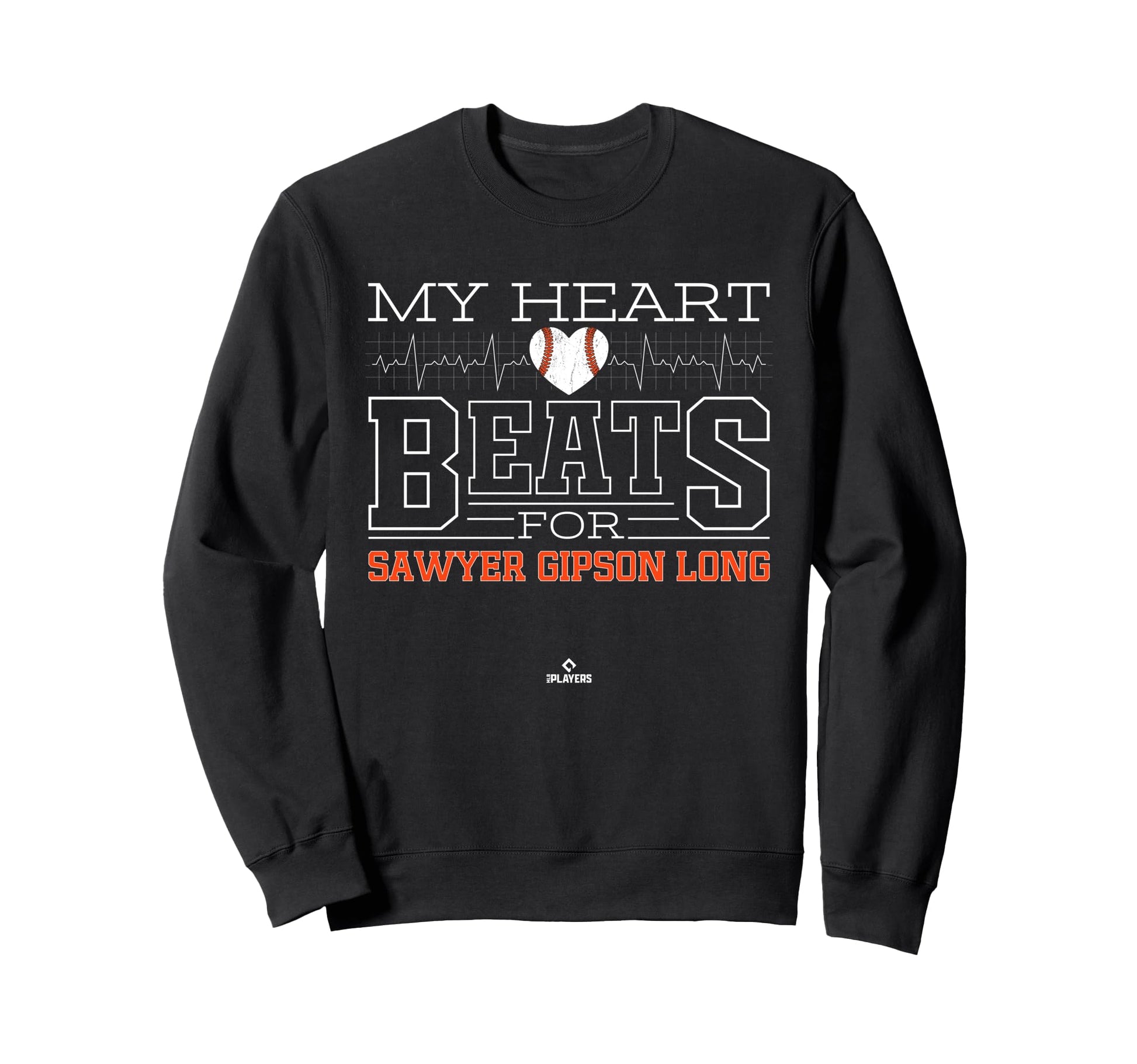 My Heart Beats Sawyer Gipson Long Sweatshirt - Novelty Apparel Men Women - T-Shirt, Sweatshirt, Hoodie