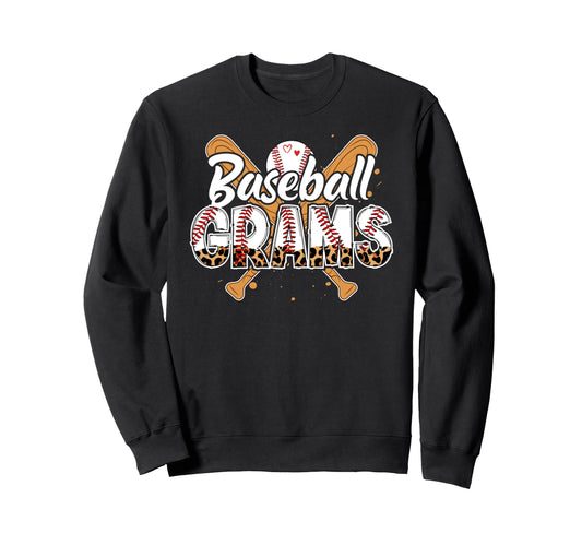 Baseball Grams Leopard Grams Baseball Sweatshirt - Minimalist Print Unisex - T-Shirt, Sweatshirt, Hoodie