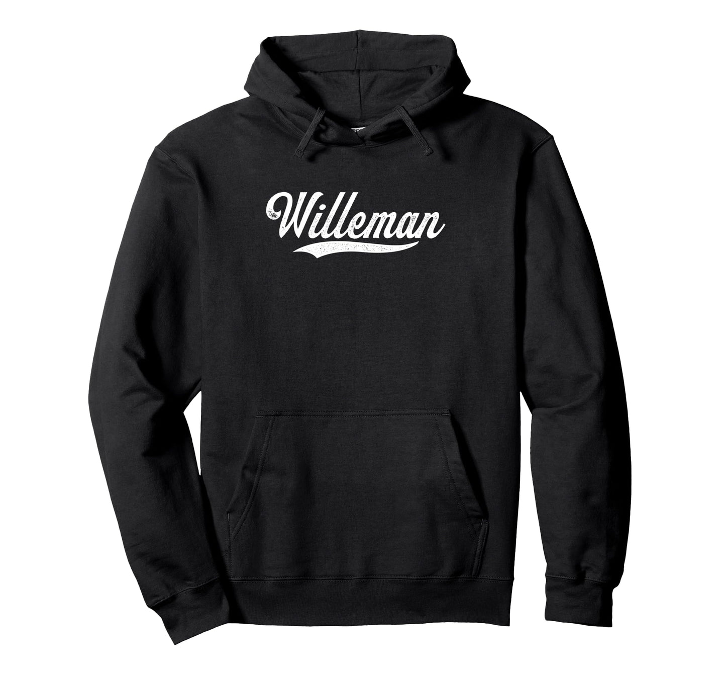 Distressed Script Zachary Willeman Hoodie - Graphic Print for Adults - T-Shirt, Sweatshirt, Hoodie