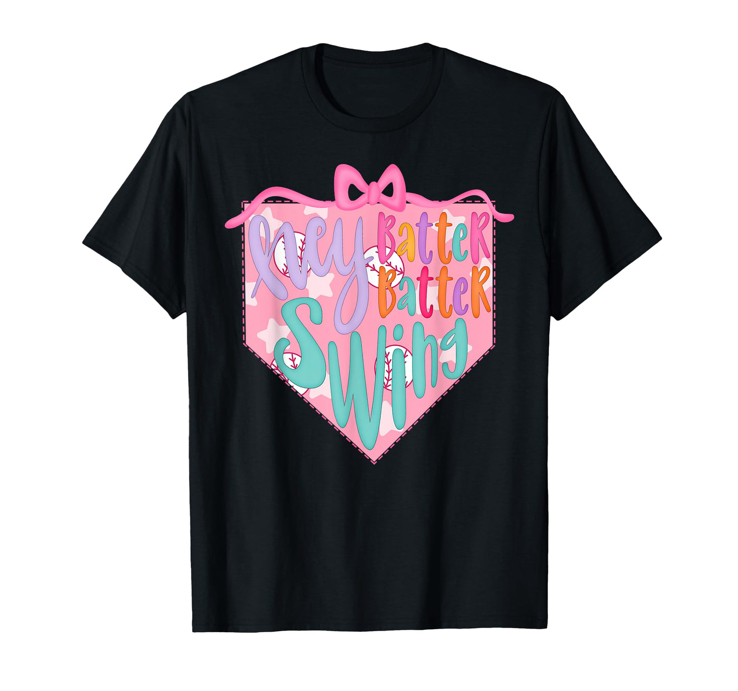 Baseball Coquette Bow Baseball Mom T-Shirt - Custom Art Print Men Women - T-Shirt, Sweatshirt, Hoodie