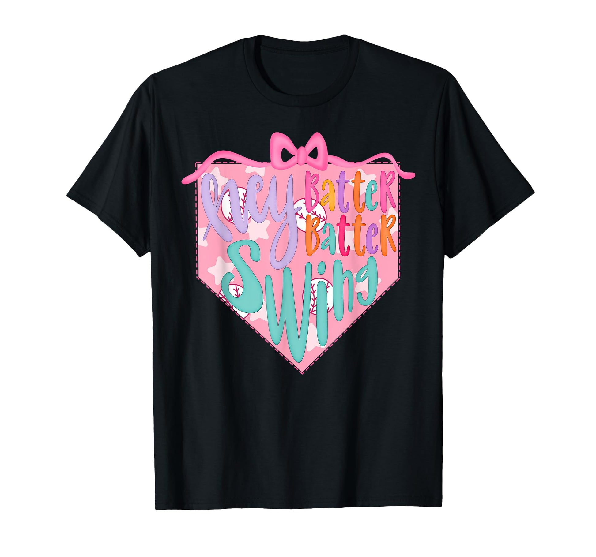 Baseball Coquette Bow Baseball Mom T-Shirt - Custom Art Print Men Women - T-Shirt, Sweatshirt, Hoodie