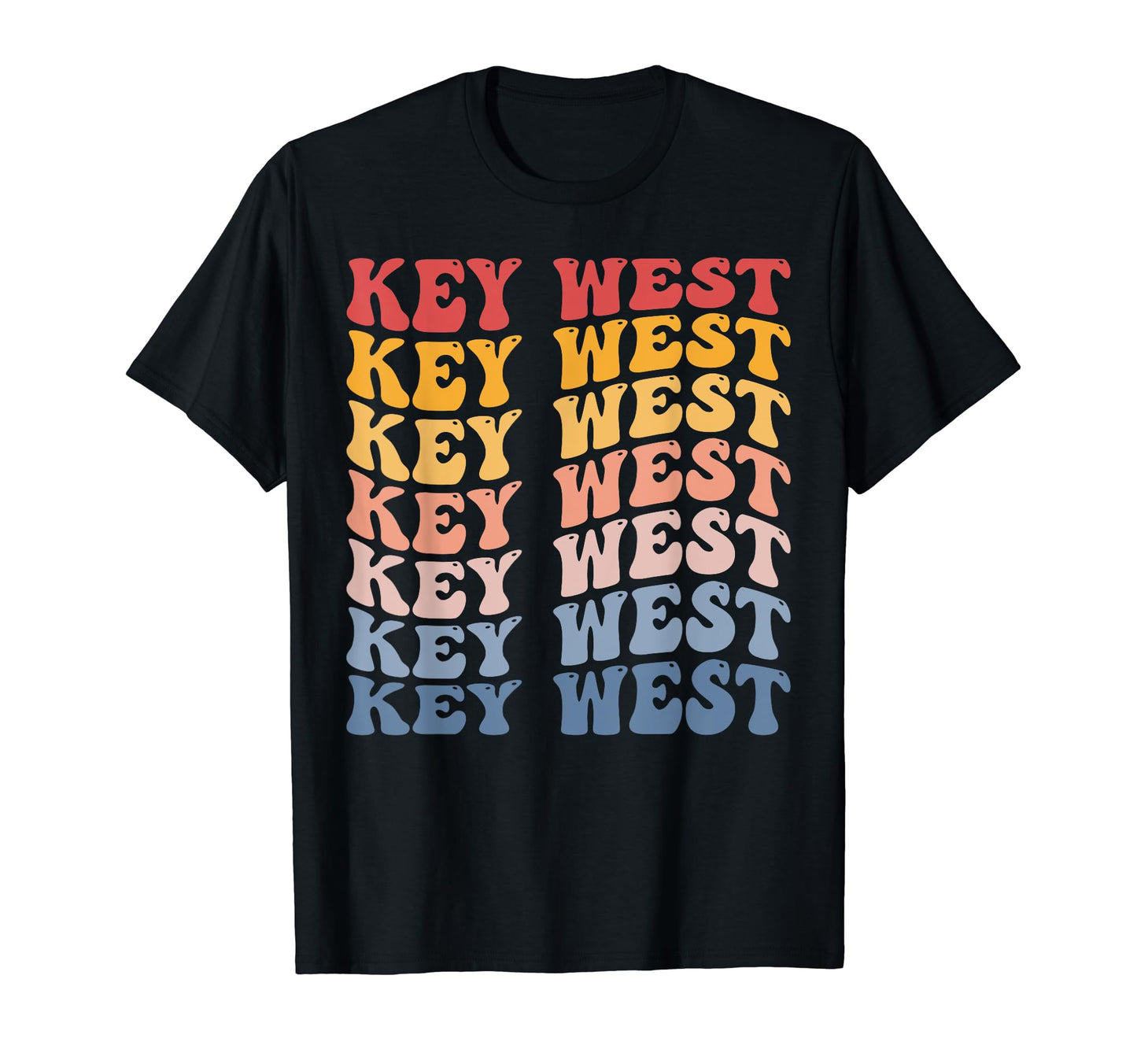 Key West City Groovy T-Shirt - Aesthetic Graphic Unisex - T-Shirt, Sweatshirt, Hoodie