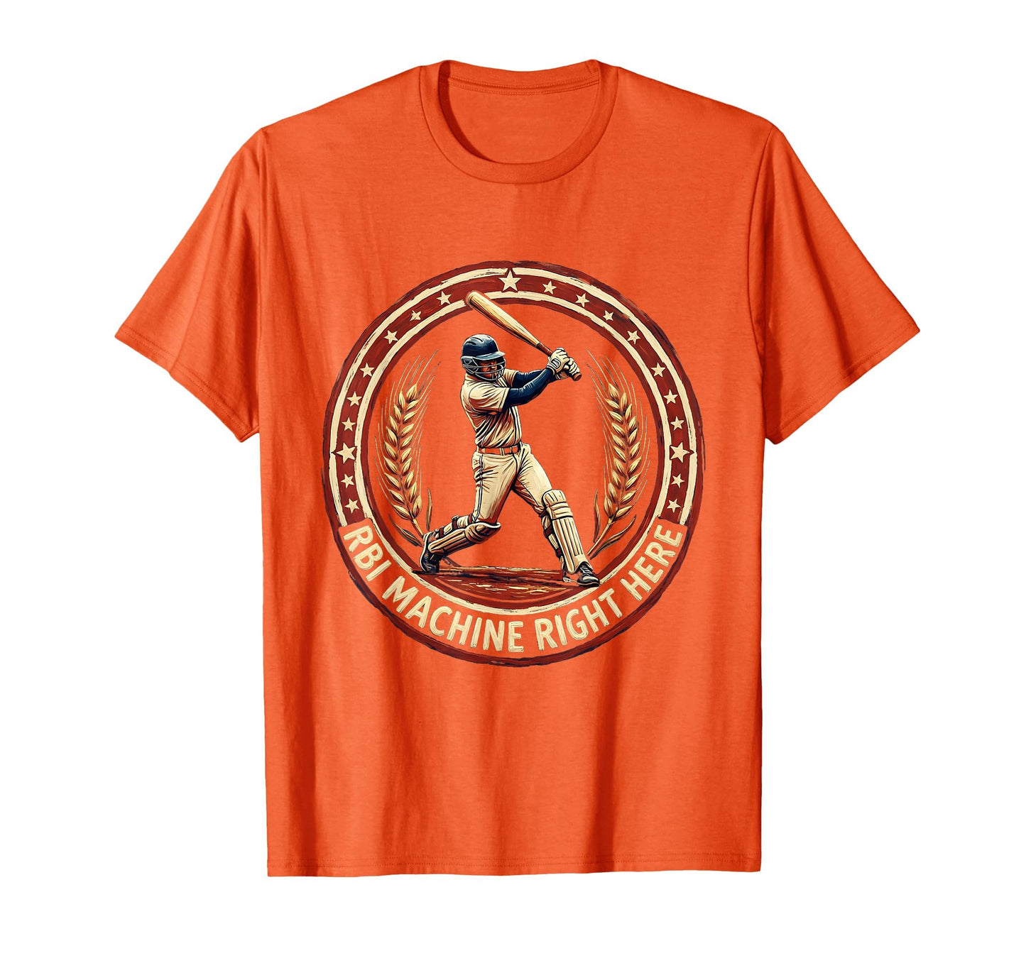 Rbi Machine Right Here Baseball T-Shirt - Novelty Apparel for Adults - T-Shirt, Sweatshirt, Hoodie