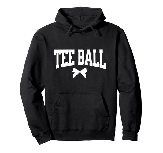 Ball Bow Gift T Ball Player Baseball Coach Hoodie - Trendy Graphic Unisex - T-Shirt, Sweatshirt, Hoodie