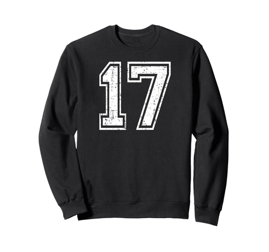 17 Number Seventeen Team Sports Sweatshirt - Graphic Print Men Women - T-Shirt, Sweatshirt, Hoodie
