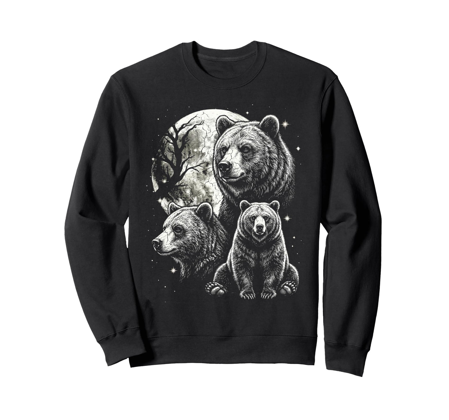 Bear 90S Aesthetic Y2K Wildlife Sweatshirt - Casual Everyday Wear Unisex - T-Shirt, Sweatshirt, Hoodie