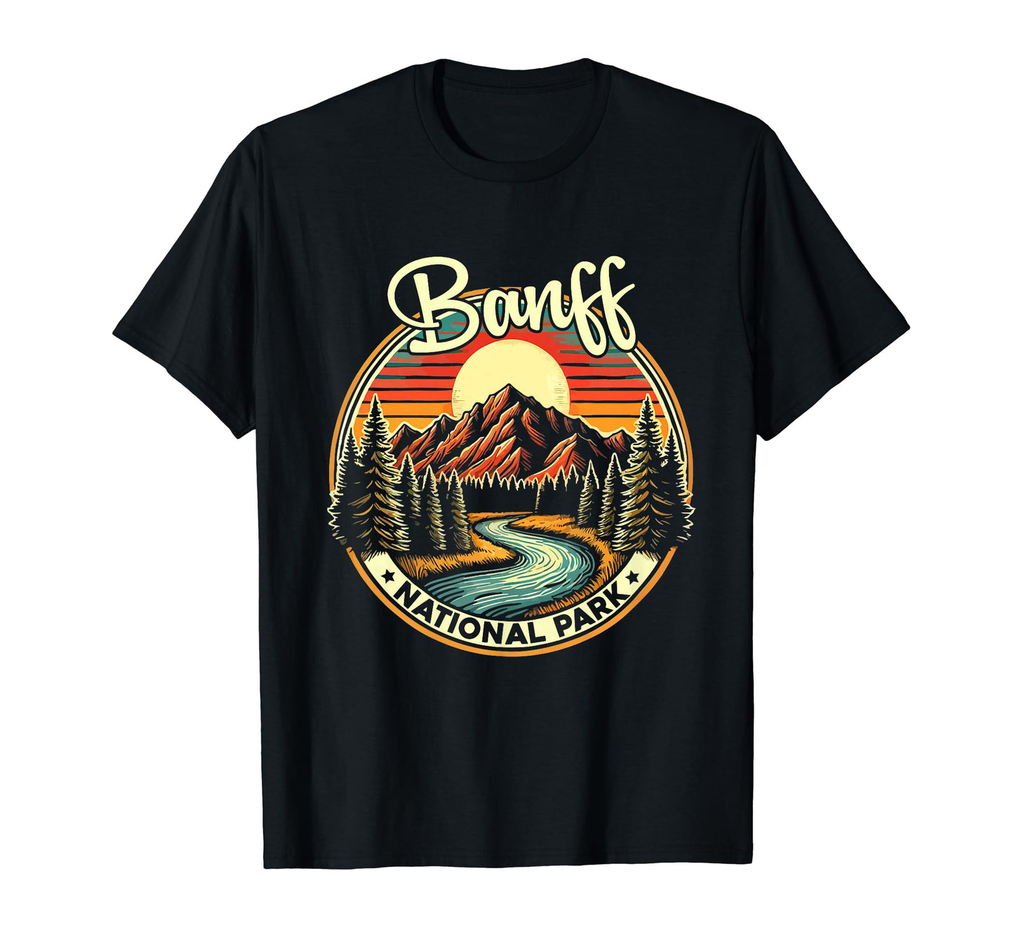 Banff Canada National Park Canadian T-Shirt - Custom Art Print Men Women - T-Shirt, Sweatshirt, Hoodie