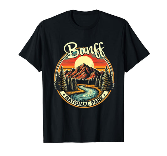Banff Canada National Park Canadian T-Shirt - Custom Art Print Men Women - T-Shirt, Sweatshirt, Hoodie